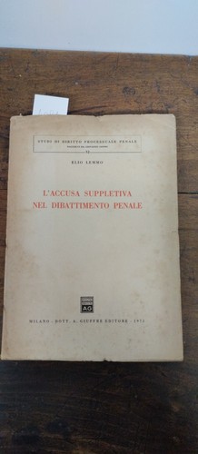 Accusa suppletiva nel - l’accusa,
